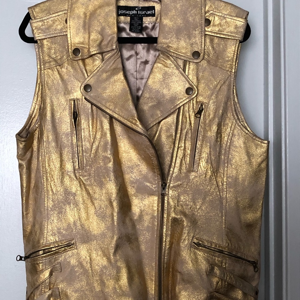 Leather vest